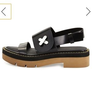 Alexander Wang Davis Leather Platform Sandal